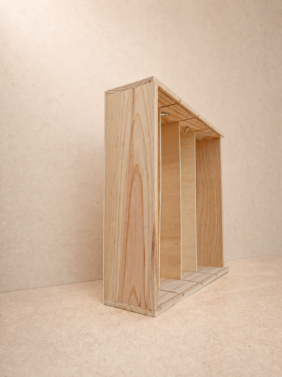 Caja grapada con tapa corredera para 4 botellas — 4
