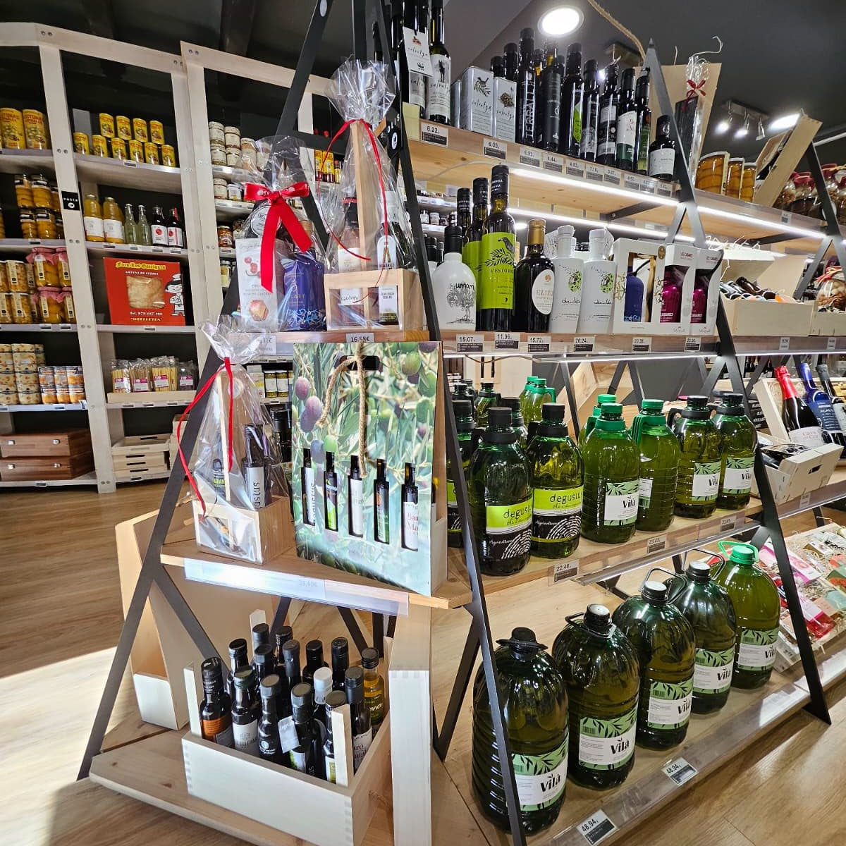 Selección de vinos en la tienda BO Ilersis