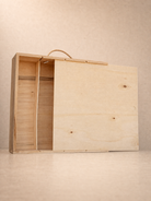 Caja grapada con tapa corredera para 4 botellas — 1