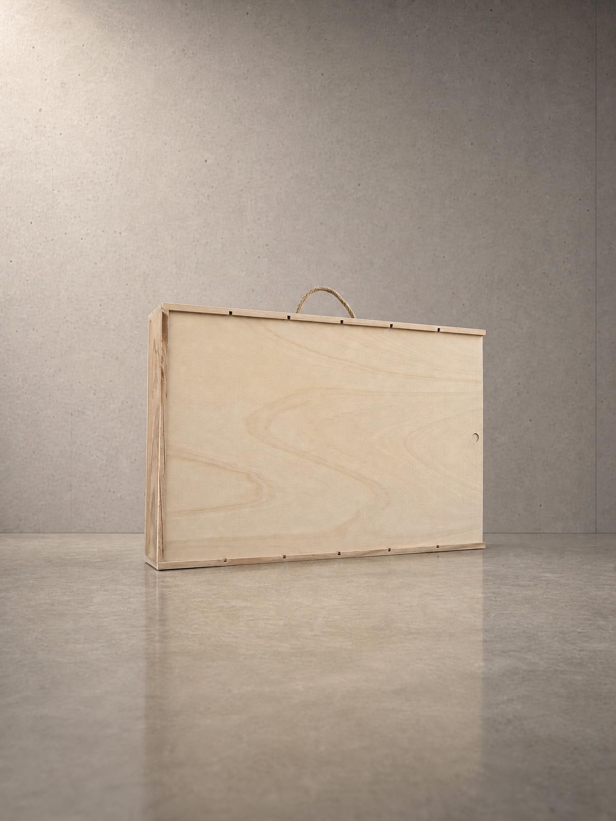Caja grapada con tapa corredera para 6 botellas — 1