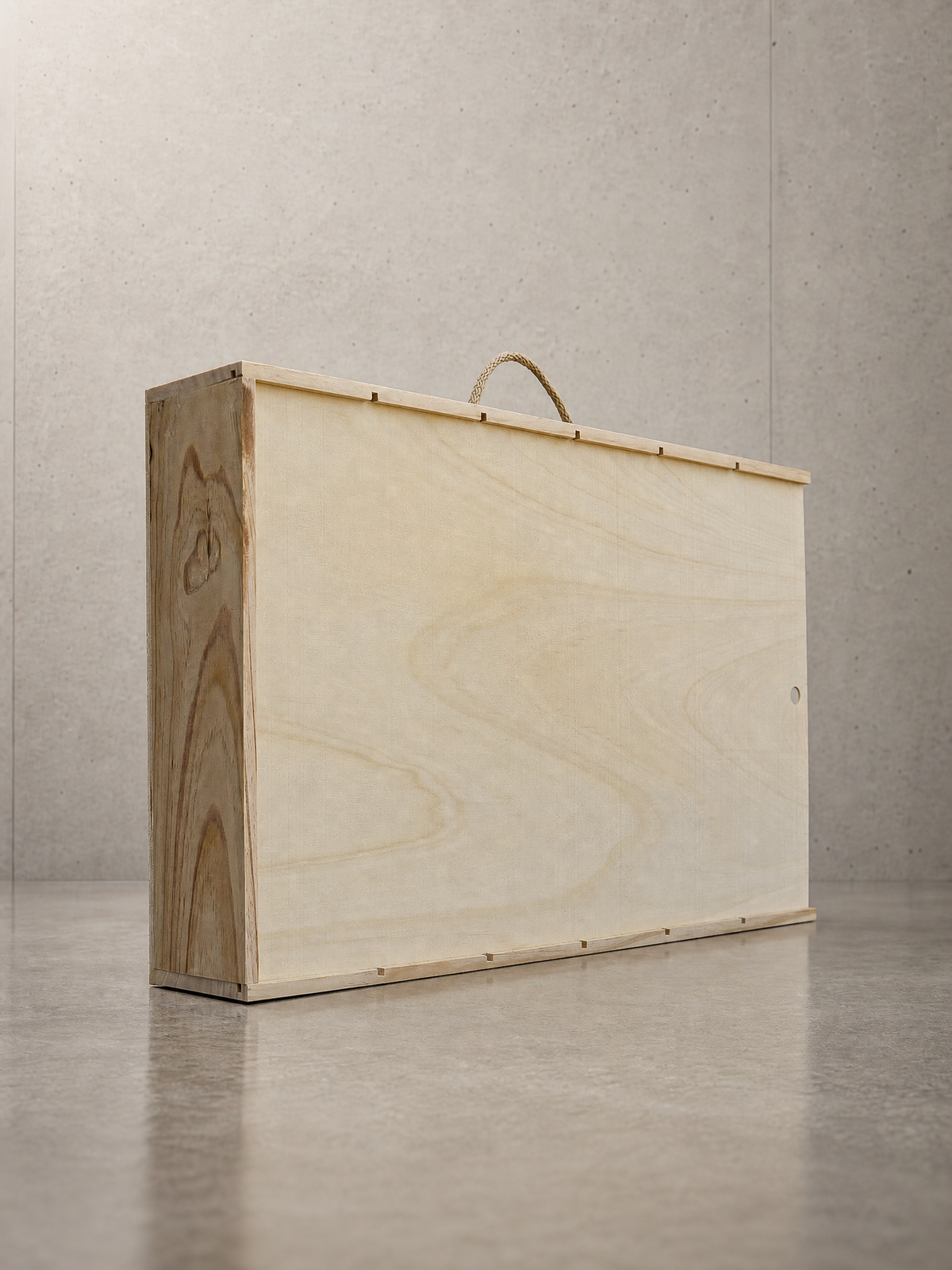 Caja grapada con tapa corredera para 6 botellas — 2