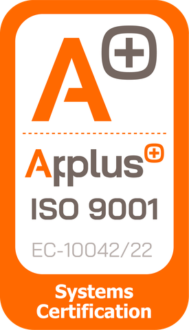 Certificado Applus ISO 9001 de gestión de la calidad, número EC-10042/22