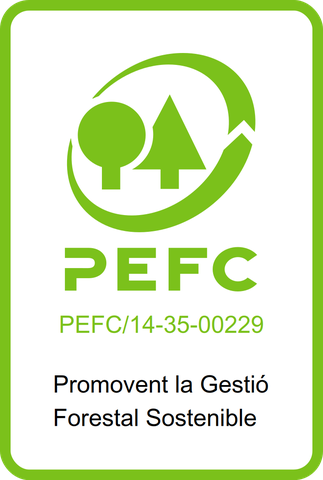 Sello PEFC, versión vertical, código PEFC/14-35-00229