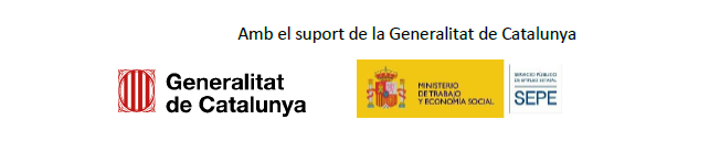 With the support of the Generalitat de Catalunya and SEPE