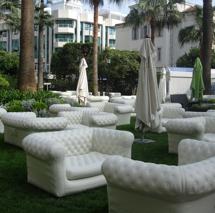 muebles hinchables para jardín