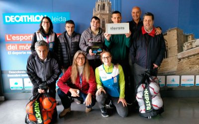 Decathlon Lleida dona material esportiu a ILERSIS Fundació