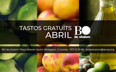 Tastos gratuïts i guiats de BO de Shalom – Abril 2019