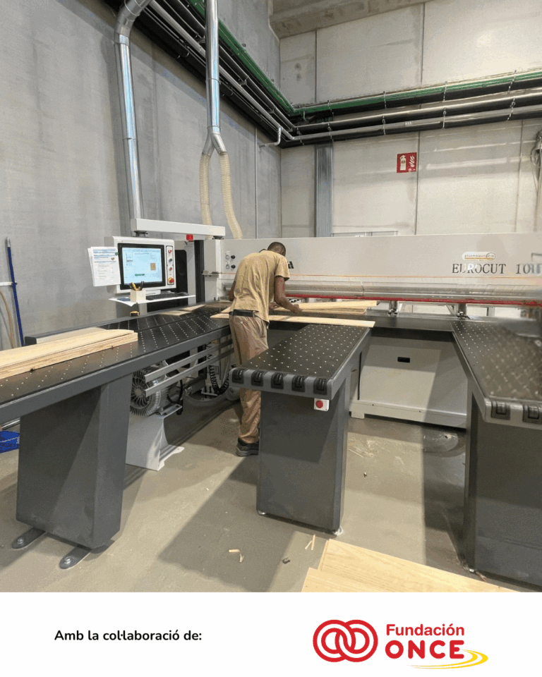Nueva máquina de corte seccionadora para el área de carpintería